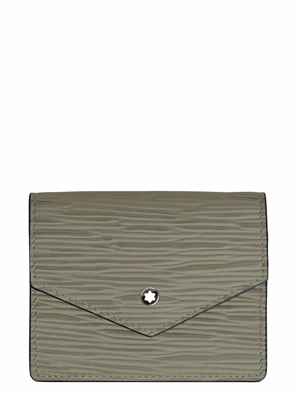 BNIB Montblanc Olive Textured Leather Card Wallet with Emblem